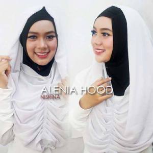 nisrina hijab alenia hood hitam-abusilver